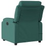 Sillón de masaje reclinable de tela verde oscuro de vidaXL, Sillones - Ref: Foro24-373480, Precio: 253,58 €, Descuento: %