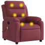 Red wine fabric reclining massage chair by vidaXL, Armchairs - Ref: Foro24-373477, Price: 242,99 €, Discount: %