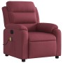 Sillón de masaje reclinable de tela color vino tinto de vidaXL, Sillones - Ref: Foro24-373477, Precio: 242,99 €, Descuento: %