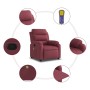 Sillón de masaje reclinable de tela color vino tinto de vidaXL, Sillones - Ref: Foro24-373477, Precio: 242,99 €, Descuento: %