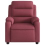 Sillón de masaje reclinable de tela color vino tinto de vidaXL, Sillones - Ref: Foro24-373477, Precio: 242,99 €, Descuento: %