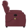 Sillón de masaje reclinable de tela color vino tinto de vidaXL, Sillones - Ref: Foro24-373477, Precio: 242,99 €, Descuento: %