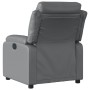 Sillón de masaje reclinable cuero sintético gris de vidaXL, Sillones - Ref: Foro24-373496, Precio: 250,18 €, Descuento: %