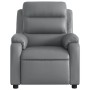 Sillón de masaje reclinable cuero sintético gris de vidaXL, Sillones - Ref: Foro24-373496, Precio: 250,18 €, Descuento: %