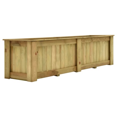 Pine wood flowerbed treated with preservatives 196x50x50 cm by vidaXL, Pots and planters - Ref: Foro24-49095, Price: 169,29 €...