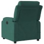 Sillón de masaje reclinable de terciopelo verde oscuro de vidaXL, Sillones - Ref: Foro24-373513, Precio: 239,22 €, Descuento: %