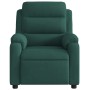 Sillón de masaje reclinable de terciopelo verde oscuro de vidaXL, Sillones - Ref: Foro24-373513, Precio: 239,22 €, Descuento: %