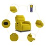 Sillón de masaje reclinable de terciopelo amarillo de vidaXL, Sillones - Ref: Foro24-373518, Precio: 254,35 €, Descuento: %