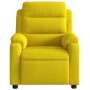 Yellow Velvet Reclining Massage Chair by vidaXL, Armchairs - Ref: Foro24-373518, Price: 254,35 €, Discount: %