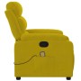 Yellow Velvet Reclining Massage Chair by vidaXL, Armchairs - Ref: Foro24-373518, Price: 254,35 €, Discount: %