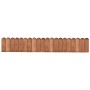 Rollo de borde de madera de pino impregnada marrón 120 cm de vidaXL, Ribetes y bordes para jardín - Ref: Foro24-49106, Precio...