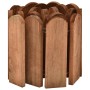 Rollo de borde de madera de pino impregnada marrón 120 cm de vidaXL, Ribetes y bordes para jardín - Ref: Foro24-49106, Precio...