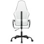 Silla gaming de masaje cuero sintético negro y blanco de vidaXL, Sillones para videojuegos - Ref: Foro24-345566, Precio: 113,...