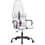 Schwarz-weißer Massage-Gaming-Stuhl aus Kunstleder von vidaXL, Gaming-Stühle - Ref: Foro24-345566, Preis: 113,34 €, Rabatt: %