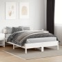 White pine wood bed frame with headboard 150x200cm by vidaXL, Beds and slatted bases - Ref: Foro24-842747, Price: 123,07 €, D...