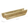 Arriate de madera de pino impregnada 80x16x16 cm de vidaXL, Maceteros y jardineras - Ref: Foro24-49109, Precio: 30,95 €, Desc...