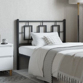 Black metal headboard 100 cm by vidaXL, Headboards and footboards - Ref: Foro24-374270, Price: 33,99 €, Discount: %