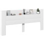 Cabecero de cama con LED blanco 220x16,5x103,5 cm de vidaXL, Cabeceros y pies de cama - Ref: Foro24-839273, Precio: 108,16 €,...