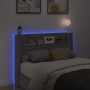 Cabecero de cama con luz LED gris Sonoma 140x16,5x103,5 cm de vidaXL, Cabeceros y pies de cama - Ref: Foro24-839250, Precio: ...