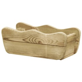 Arriate elevado de madera de pino impregnada 50x18x18 cm de vidaXL, Maceteros y jardineras - Ref: Foro24-49107, Precio: 15,23...