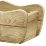 Arriate elevado de madera de pino impregnada 50x18x18 cm de vidaXL, Maceteros y jardineras - Ref: Foro24-49107, Precio: 29,33...