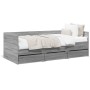 Sonoma gray engineered wood lounger with drawers 75x190 cm by vidaXL, Beds and slatted bases - Ref: Foro24-3280837, Price: 17...