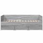 Sonoma gray engineered wood lounger with drawers 75x190 cm by vidaXL, Beds and slatted bases - Ref: Foro24-3280837, Price: 17...