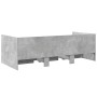 Concrete gray engineered wood lounger with drawers 100x200 cm by vidaXL, Beds and slatted bases - Ref: Foro24-3280814, Price:...