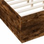 Smoked oak engineered wood bed frame 120x190cm by vidaXL, Beds and slatted bases - Ref: Foro24-3209748, Price: 132,99 €, Disc...