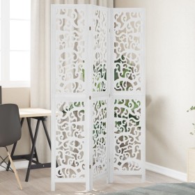 White Paulownia solid wood 3-panel dividing screen by vidaXL, Room dividers - Ref: Foro24-358735, Price: 89,99 €, Discount: %