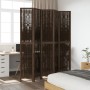 Dark brown paulownia wood 5-panel separator screen by vidaXL, Room dividers - Ref: Foro24-358664, Price: 135,05 €, Discount: %