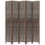 Dark brown paulownia wood 5-panel separator screen by vidaXL, Room dividers - Ref: Foro24-358664, Price: 135,05 €, Discount: %