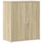 Aparador de madera de ingeniería roble Sonoma 60x31x70 cm de vidaXL, Aparadores - Ref: Foro24-840459, Precio: 61,12 €, Descue...