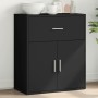 Black engineered wood sideboard 60x31x70 cm by vidaXL, Sideboards - Ref: Foro24-840465, Price: 69,21 €, Discount: %