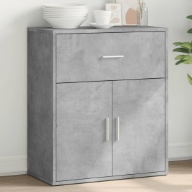 Concrete gray engineered wood sideboard 60x31x70 cm by vidaXL, Sideboards - Ref: Foro24-840467, Price: 66,86 €, Discount: %