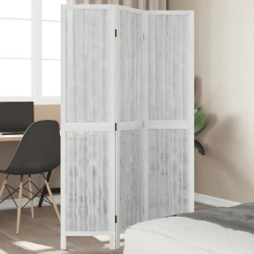 White Paulownia solid wood 3-panel dividing screen by vidaXL, Room dividers - Ref: Foro24-358670, Price: 82,99 €, Discount: %