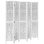 White Paulownia solid wood 5-panel dividing screen by vidaXL, Room dividers - Ref: Foro24-358679, Price: 144,33 €, Discount: %