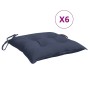 Chair cushions 6 pcs navy blue Oxford fabric 50x50x7 cm by vidaXL, Cushions for chairs and sofas - Ref: Foro24-378917, Price:...