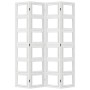 White Paulownia solid wood 4-panel dividing screen by vidaXL, Room dividers - Ref: Foro24-358691, Price: 132,59 €, Discount: %