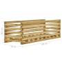 Arriate de madera de pino impregnada 120x40x38,5 cm de vidaXL, Maceteros y jardineras - Ref: Foro24-49091, Precio: 62,09 €, D...