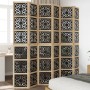 Divider screen 6 panels solid Paulownia wood brown black by vidaXL, Room dividers - Ref: Foro24-358812, Price: 188,92 €, Disc...