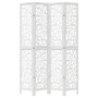 White Paulownia solid wood 4-panel dividing screen by vidaXL, Room dividers - Ref: Foro24-358740, Price: 123,38 €, Discount: %