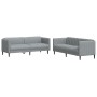 2-teilige Sofagarnitur aus hellgrauem Stoff von vidaXL, Sofas - Ref: Foro24-3209238, Preis: 552,99 €, Rabatt: %