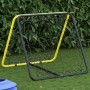 Adjustable double-sided rebounder yellow and black steel by vidaXL, Accessories for soccer goals - Ref: Foro24-4007969, Price...