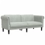 Zweiteilige Sofagarnitur aus hellgrauem Samt von vidaXL, Sofas - Ref: Foro24-3209219, Preis: 534,99 €, Rabatt: %