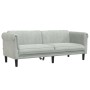 Zweiteilige Sofagarnitur aus hellgrauem Samt von vidaXL, Sofas - Ref: Foro24-3209219, Preis: 534,99 €, Rabatt: %