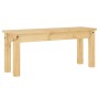 Panama dining bench solid pine wood 105x30x45 cm by vidaXL, Dining and kitchen benches - Ref: Foro24-4005711, Price: 84,99 €,...