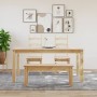 Panama dining bench solid pine wood 105x30x45 cm by vidaXL, Dining and kitchen benches - Ref: Foro24-4005711, Price: 84,99 €,...