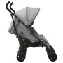 Hellgrauer Manschettenknopfwagen aus Stahl von vidaXL, Kinderwagen - Ref: Foro24-10235, Preis: 203,99 €, Rabatt: %