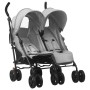 Hellgrauer Manschettenknopfwagen aus Stahl von vidaXL, Kinderwagen - Ref: Foro24-10235, Preis: 203,99 €, Rabatt: %